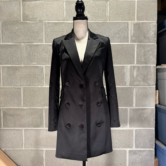 Milly satin blazer dress. - Picture 2 of 13